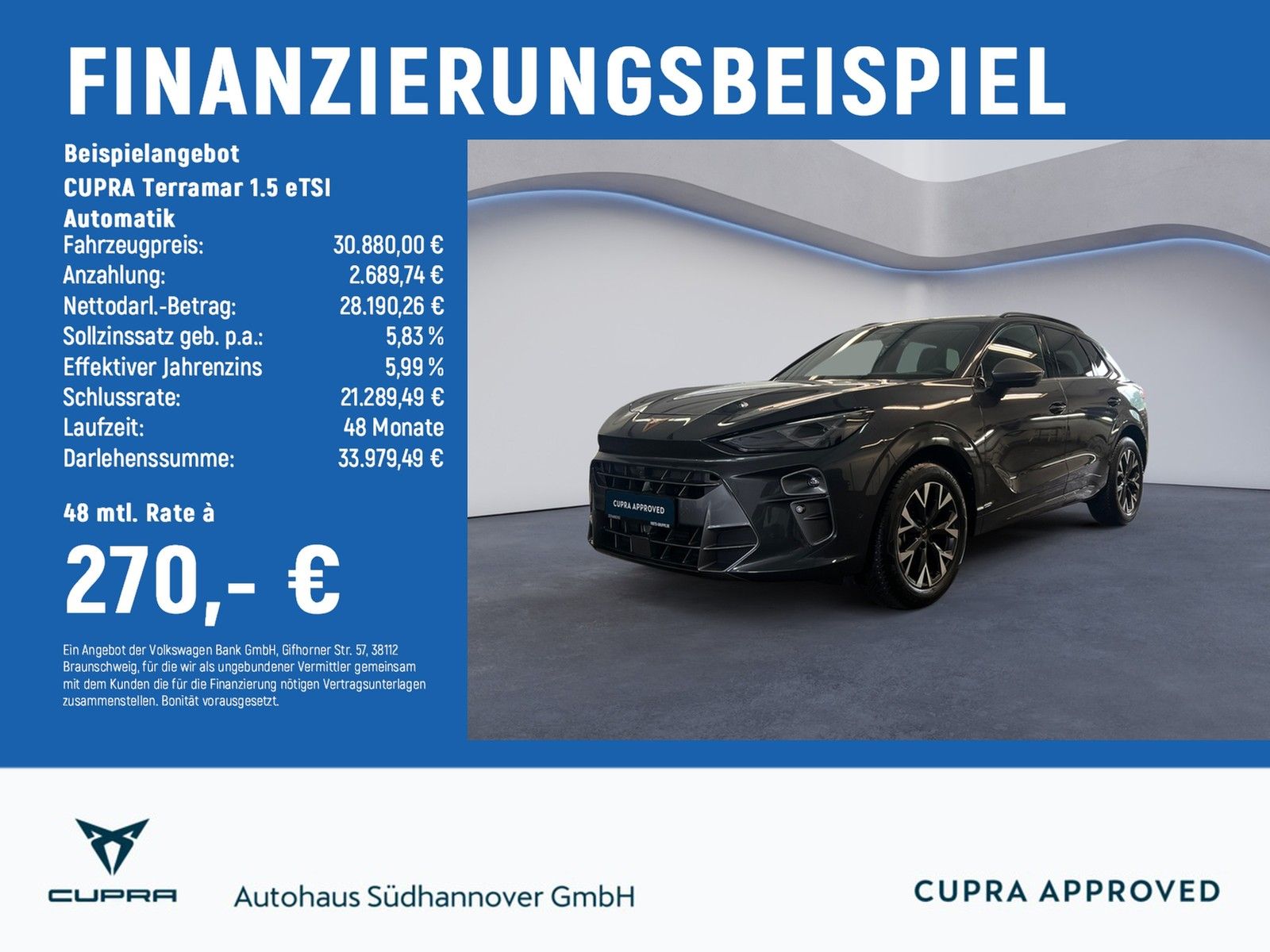 CUPRA Terramar 1.5 eTSI  Automatik LED+AreaView+HuD