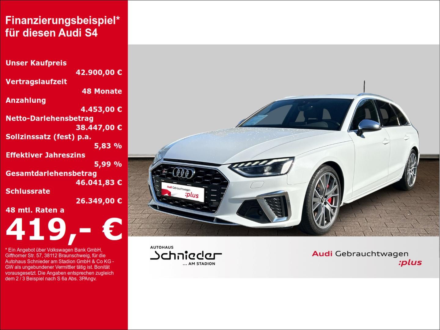 Audi S4 Avant 3.0 TDI MATRIX-LED+B&O+Standhzg+AHK+KAM