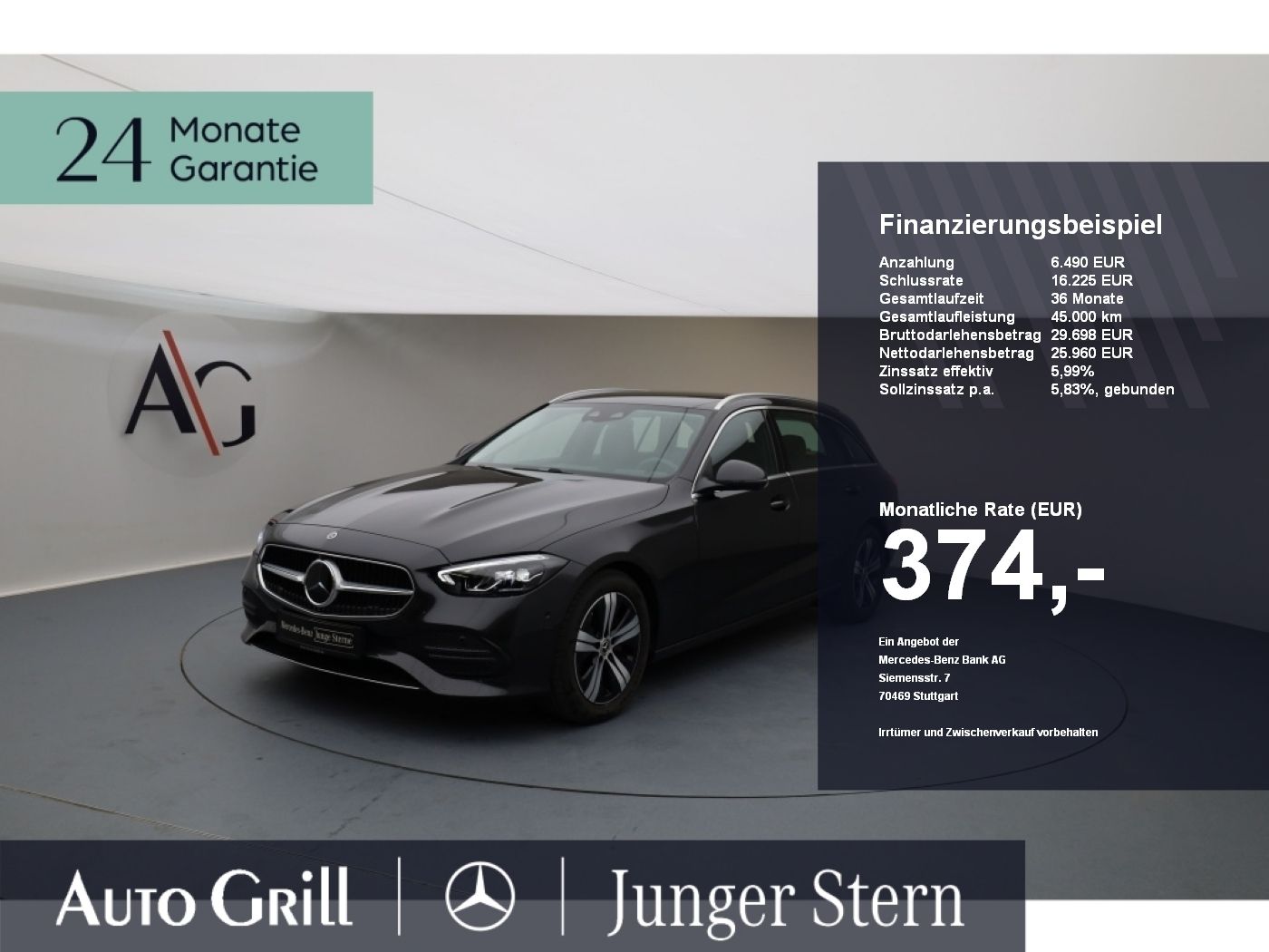 Mercedes-Benz C 180 T Avantgarde FahrassPlus 360 Lenkradhzg
