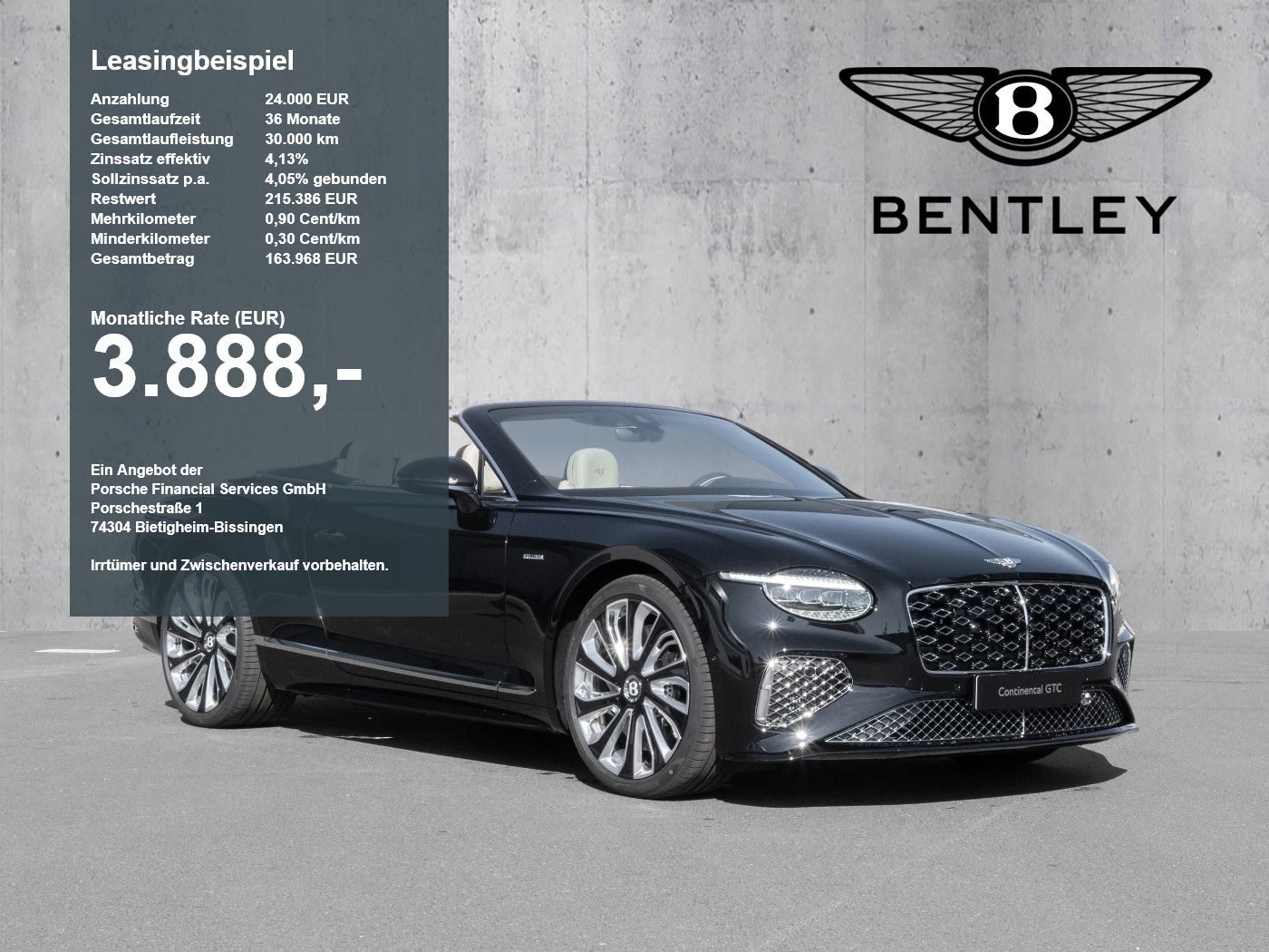 Bentley Continental GTC Mulliner Naim, Mulliner Bespoke