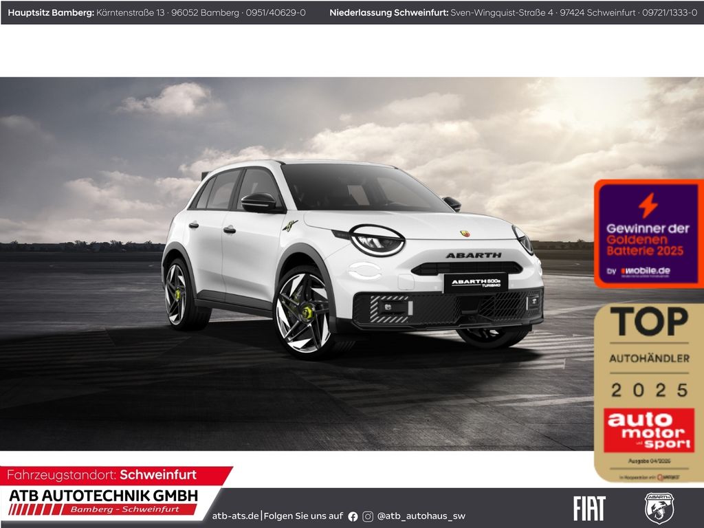 Abarth 600e 54kWh Turismo LED Apple CarPlay Klimaautom 