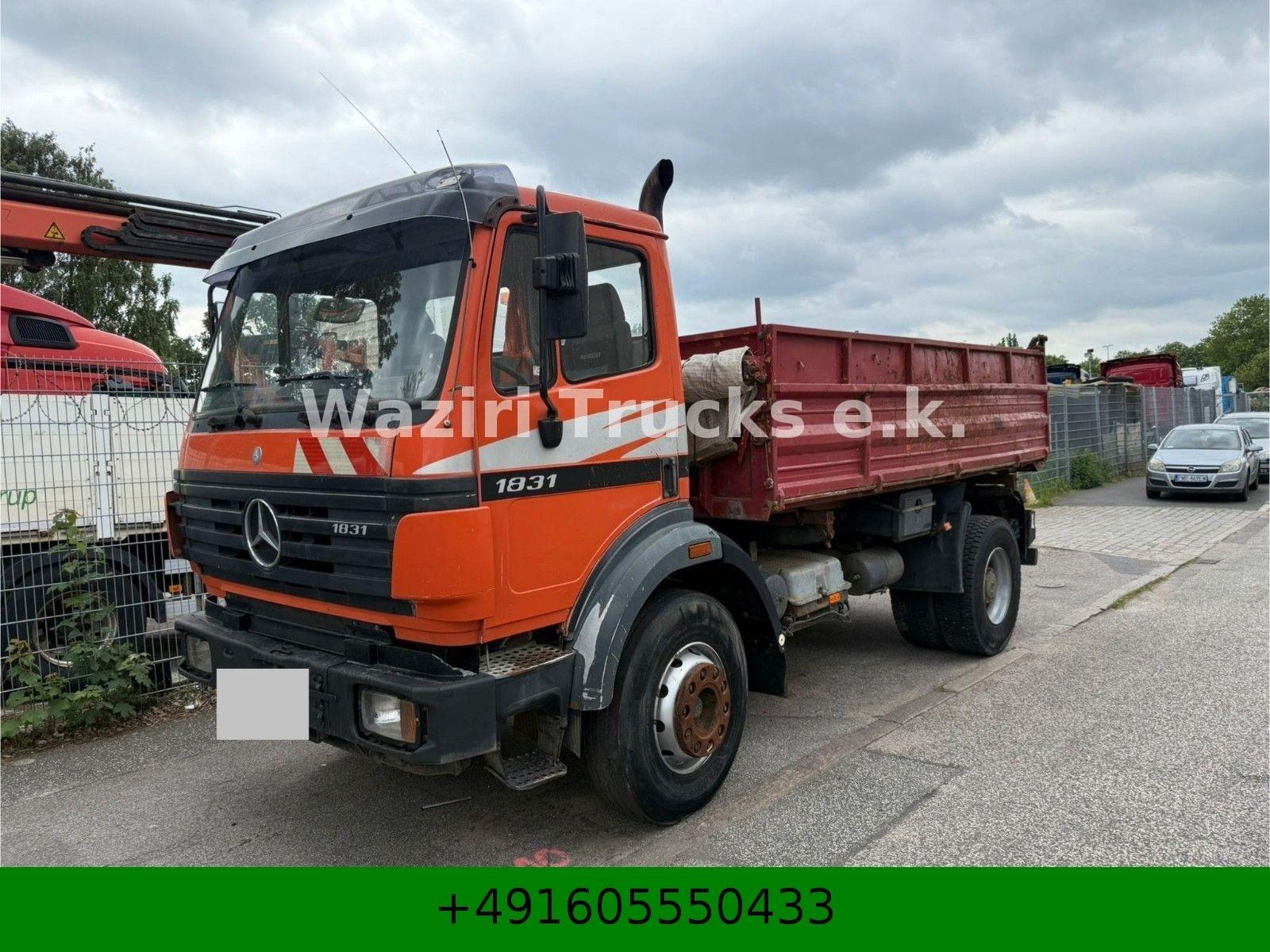 Mercedes-Benz 1831 tipper Manual 4x2 Full Spring V6 Intop 1834