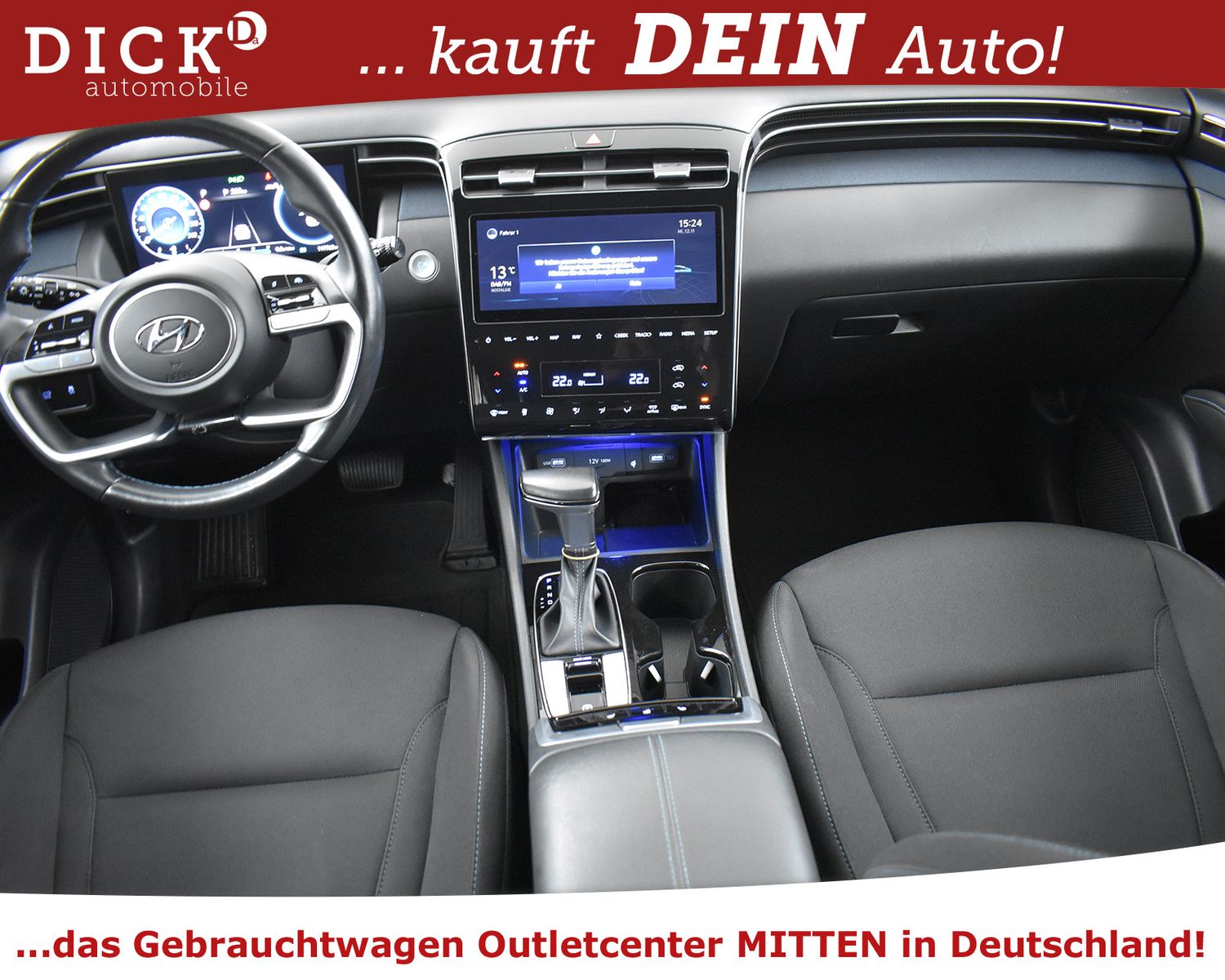 HYUNDAI Tucson 1.6TGDI Hyb Ed 30+>NAVI+LED+SHZ+KAM+VIRT - Image 8