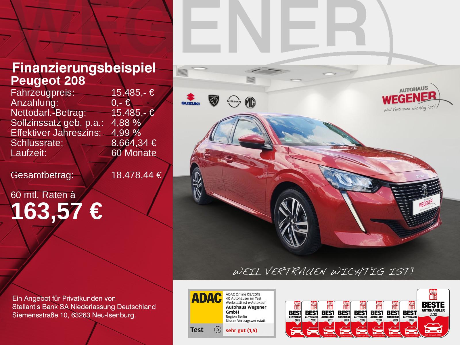 Peugeot 208 1.2 AllurePack PureTech100 Automatik*LED*CAM