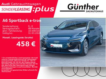 Audi Leasingangebot: Audi A6 Sportback e-tron S LINE+WINTERRÄDER+AHK+360 G