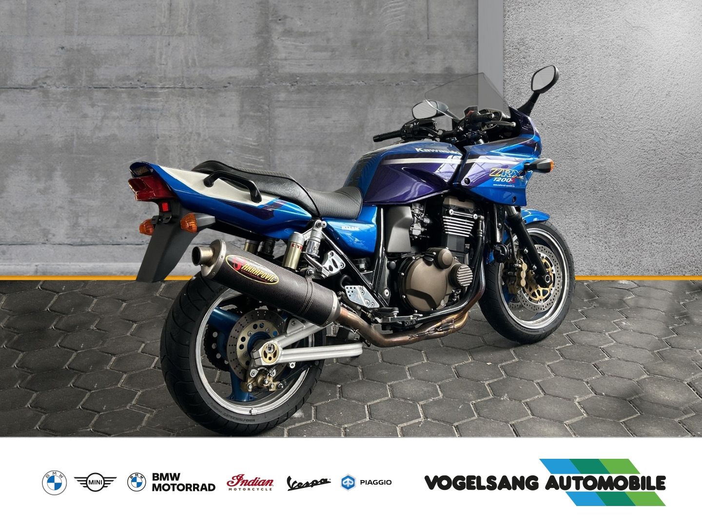 Fahrzeugabbildung Kawasaki ZRX 1200 S Akrapovic Endschalldämpfer