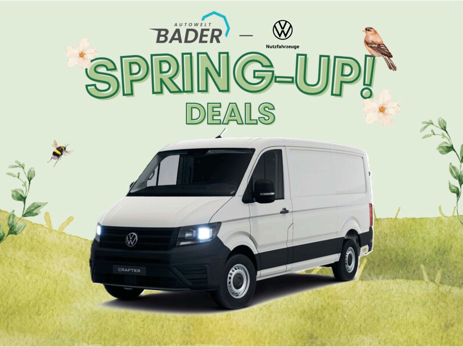 Volkswagen Crafter 35 TDI "Spring-Up" AUTOWELT-BADER!