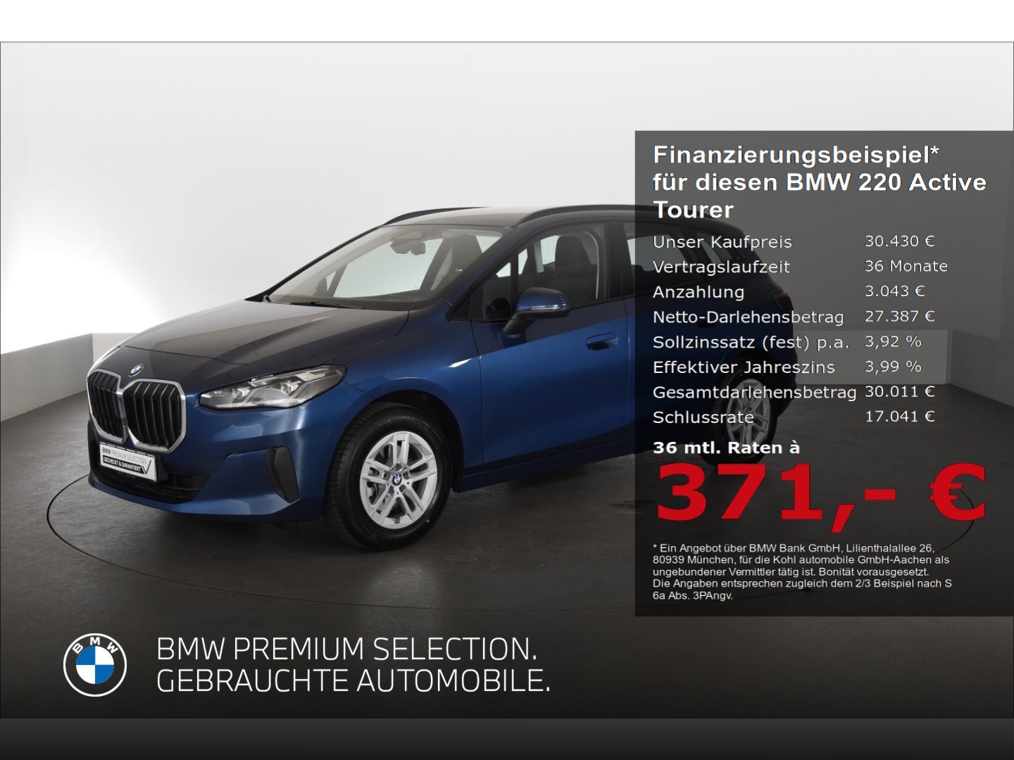 BMW 220 Active Tourer d Anhängerkupplung Harman Kard