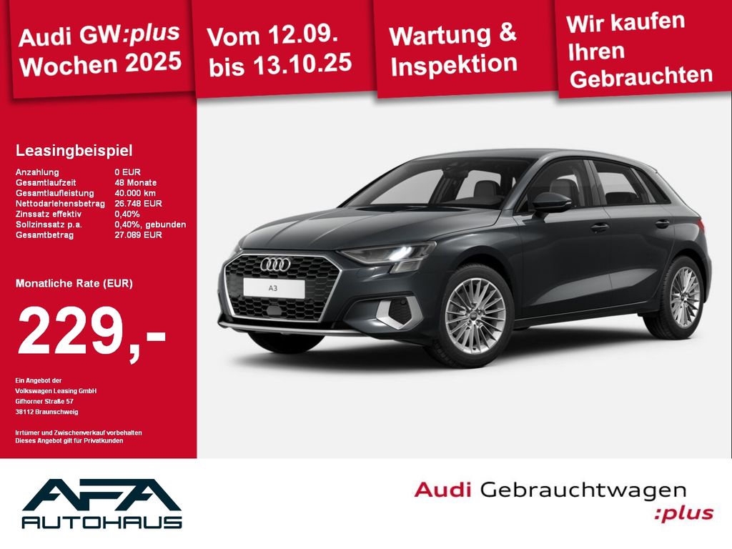A3 Sportback 35 TFSI Adv. S tr. Smart.Int*PDC*SH