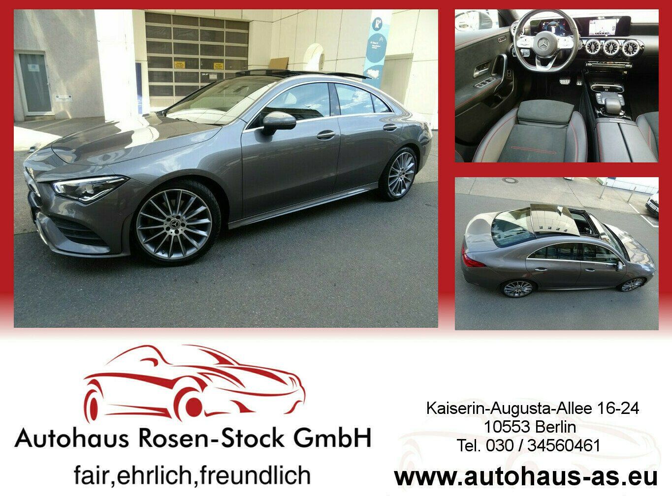 Mercedes-Benz CLA 250 AMG Line 7G-Tronic Modell 2022,Leder Pan