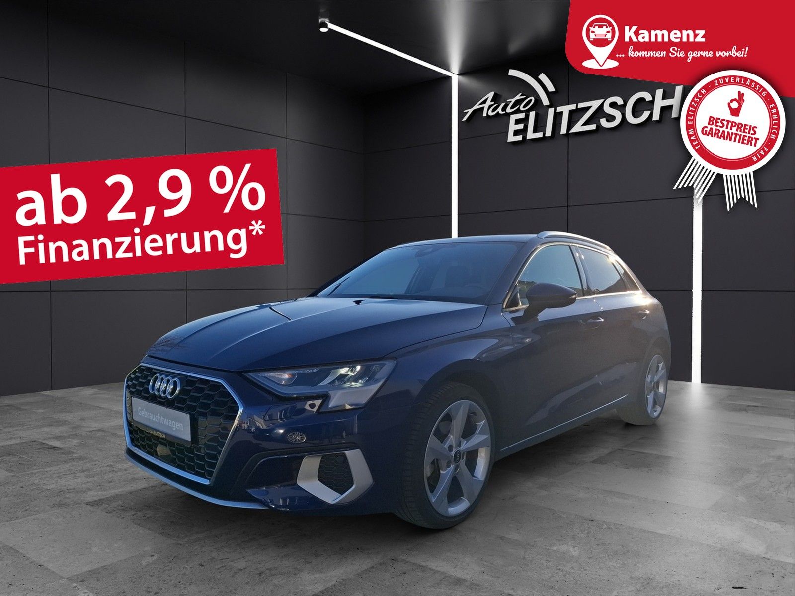 Fahrzeugabbildung Audi A3 Sportback 30 TFSI advanced Navi AVC ACC PDC S