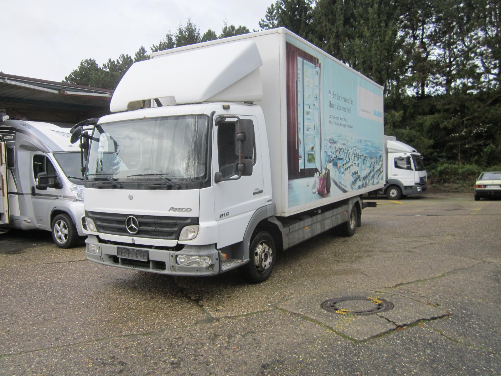 Mercedes-Benz 816 Atego Koffer mit Ladebordwand