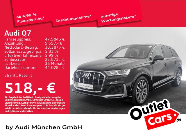 Audi Q7 55 TFSI e qu. tiptr. S line HuD/ACC/Navi+