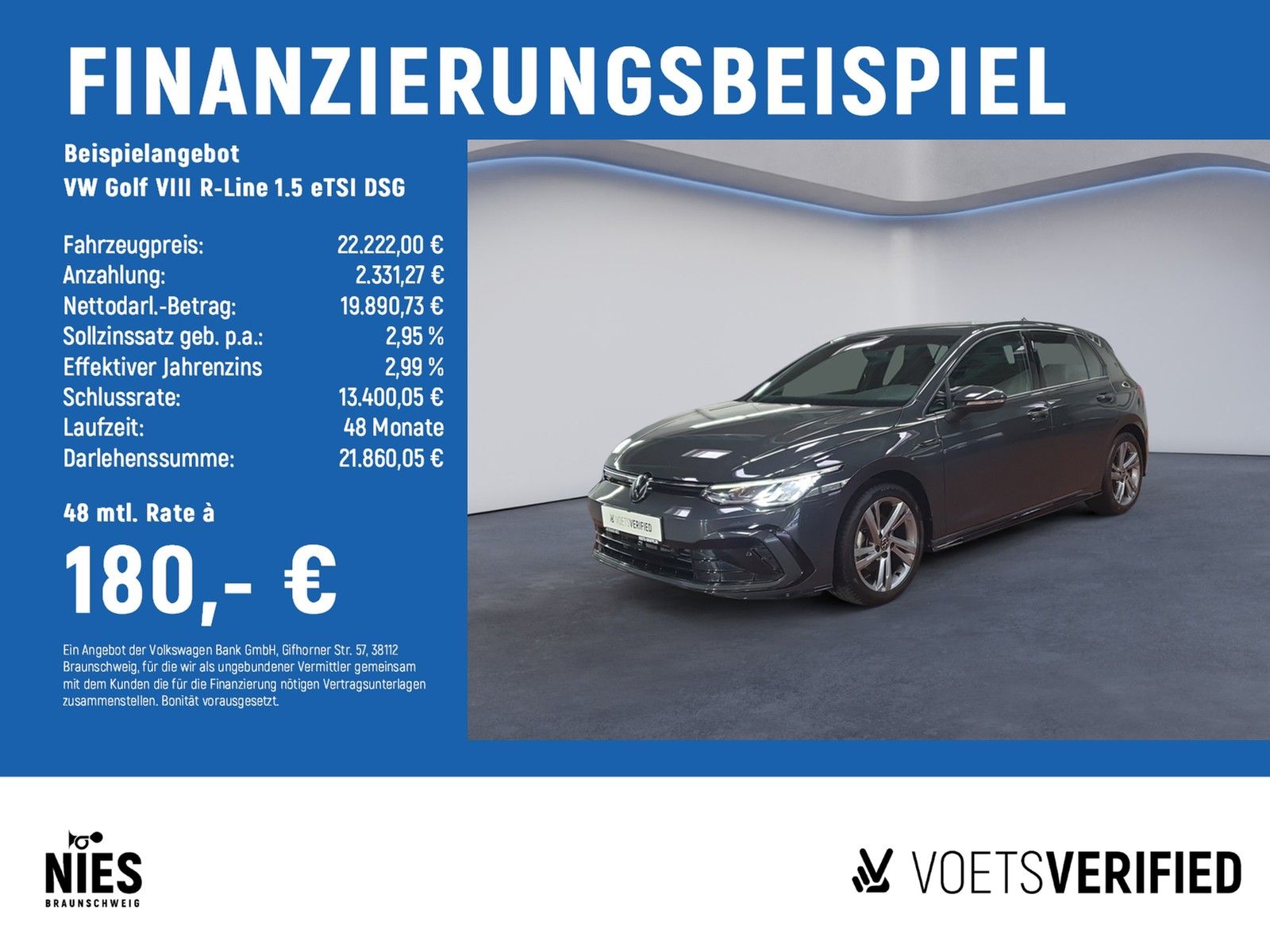 Volkswagen Golf VIII R-Line 1.5 eTSI DSG LED+PDC+KLIMA