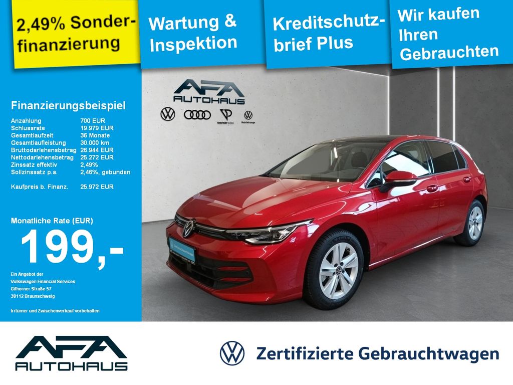 Golf VIII 1.5 TSI Life Pano*LED+*ACC*RFK*App-Co.