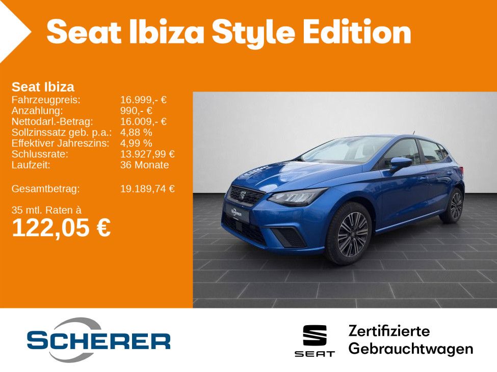 Seat Ibiza Style 1.0 TSI Full Link LED Scheinwerfer S