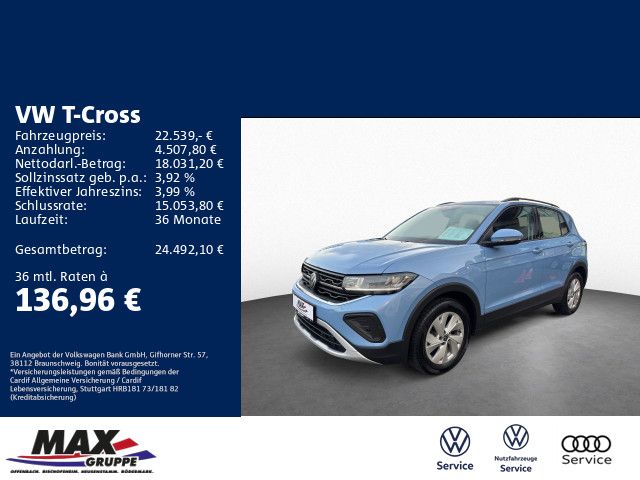 T-Cross 1.0 TSI LIFE +LED+NAVI+IQ.DRIVE+ACC+ALU+