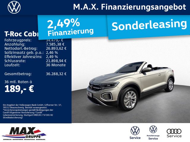 T-Roc Cabriolet 1.5 TSI DSG STYLE NAV+STANDH+AHK