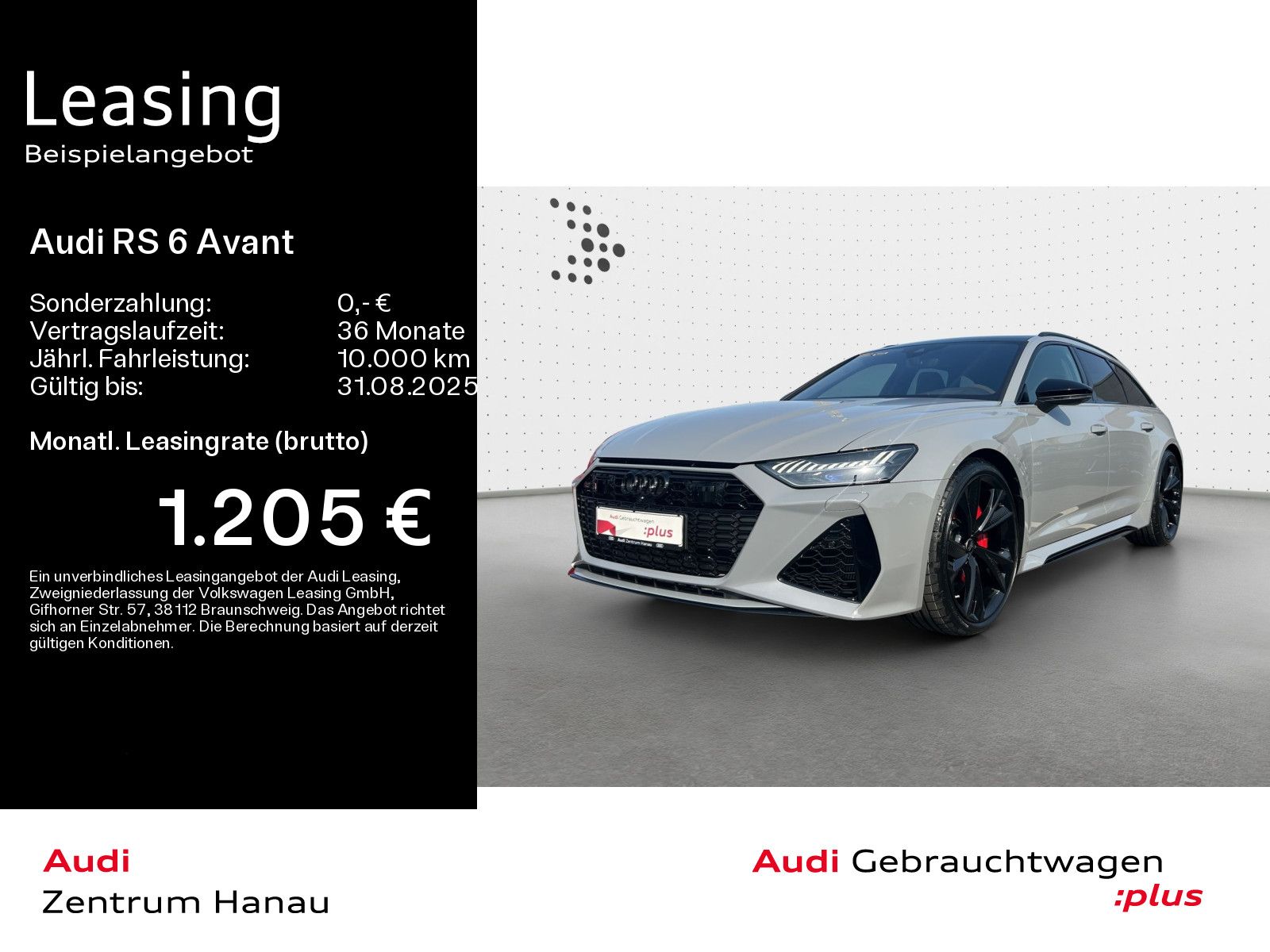 Audi RS 6 Avant*NAVI-PLUS*280KM/H*HUD*RS-AGA*PANO*LAS