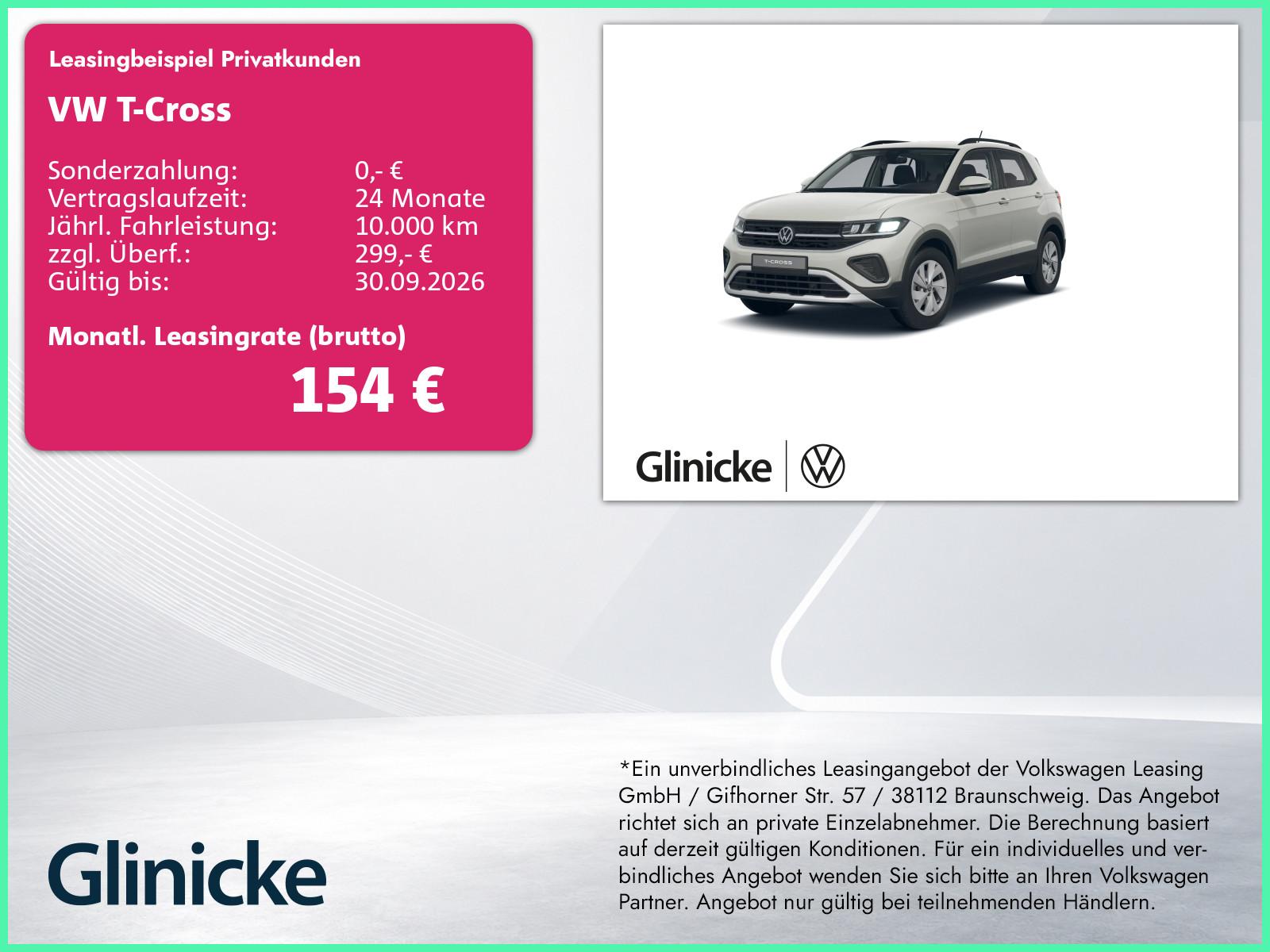 Volkswagen T-Cross 1.0 TSI Life Kamera SiHz Klima