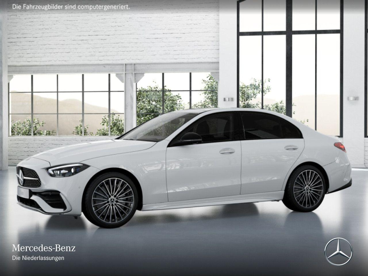 Mercedes-Benz C 200 AMG+NIGHT+PANO+360+19"+TOTW+KEYLESS+9G