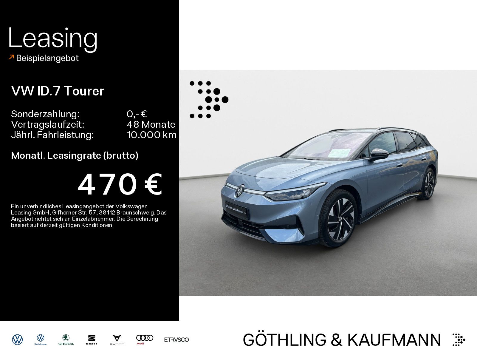 Volkswagen ID.7 Tourer Pro*NAVI*WP*BlackStyle*360*IQ.LIGHT*