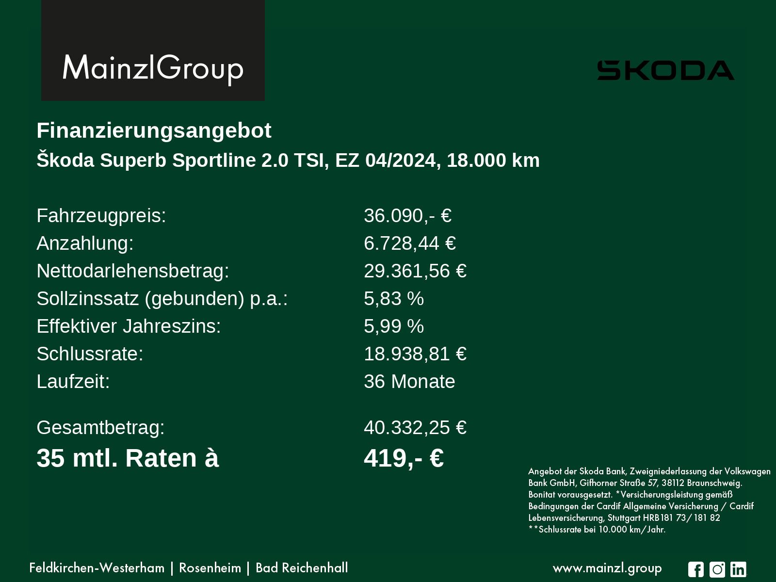 Skoda Superb Combi 2.0 TSI DSG Sportline AHK Kamera foto 3