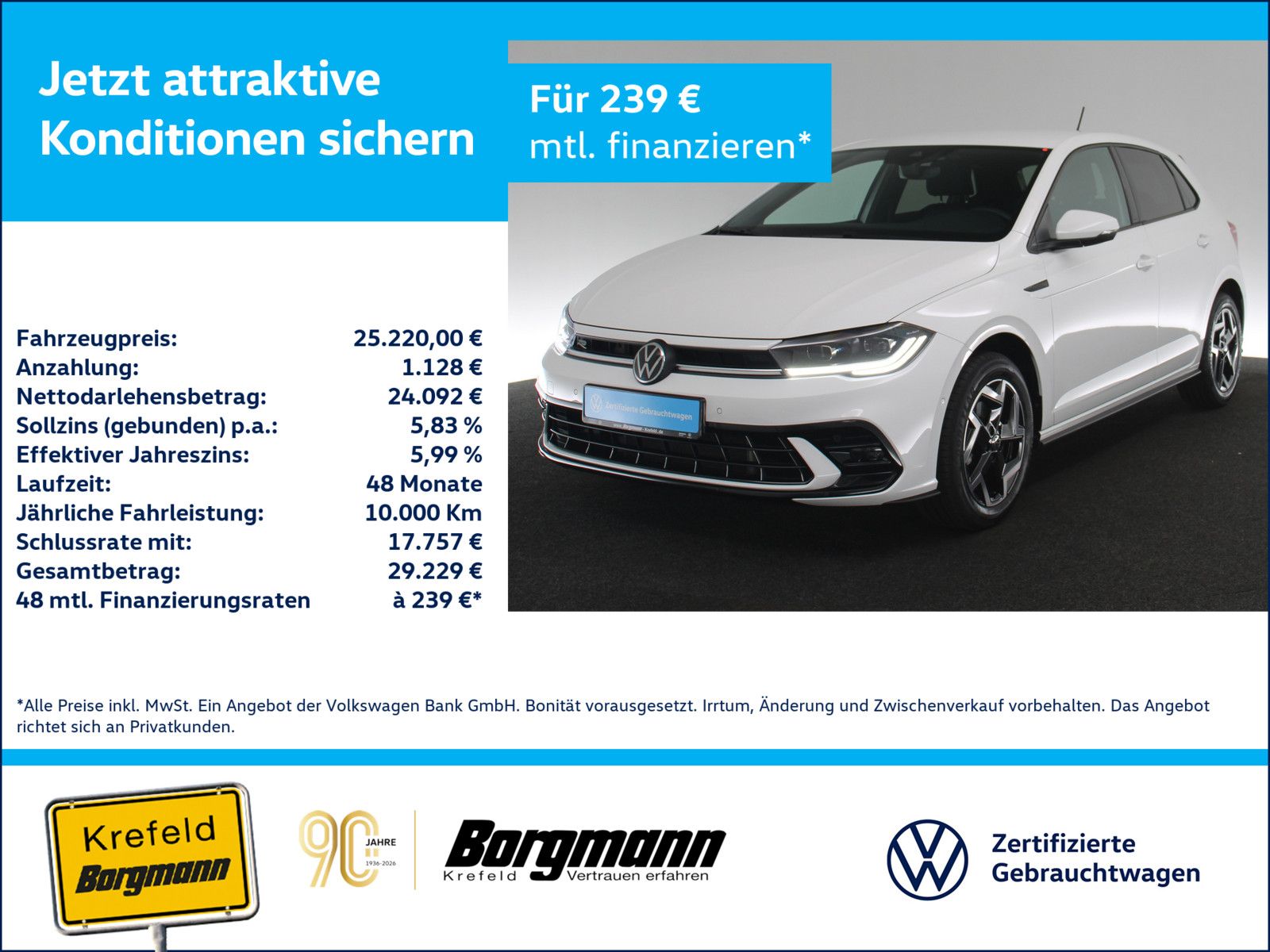 Volkswagen Polo 1.0 TSI R-Line MATRIX-LED ACC NAVI KAMERA