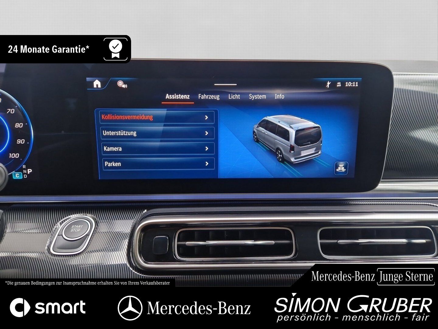 Fahrzeugabbildung Mercedes-Benz EQV 300 Lang Leder Multibeam Distronic 6 Sitzer