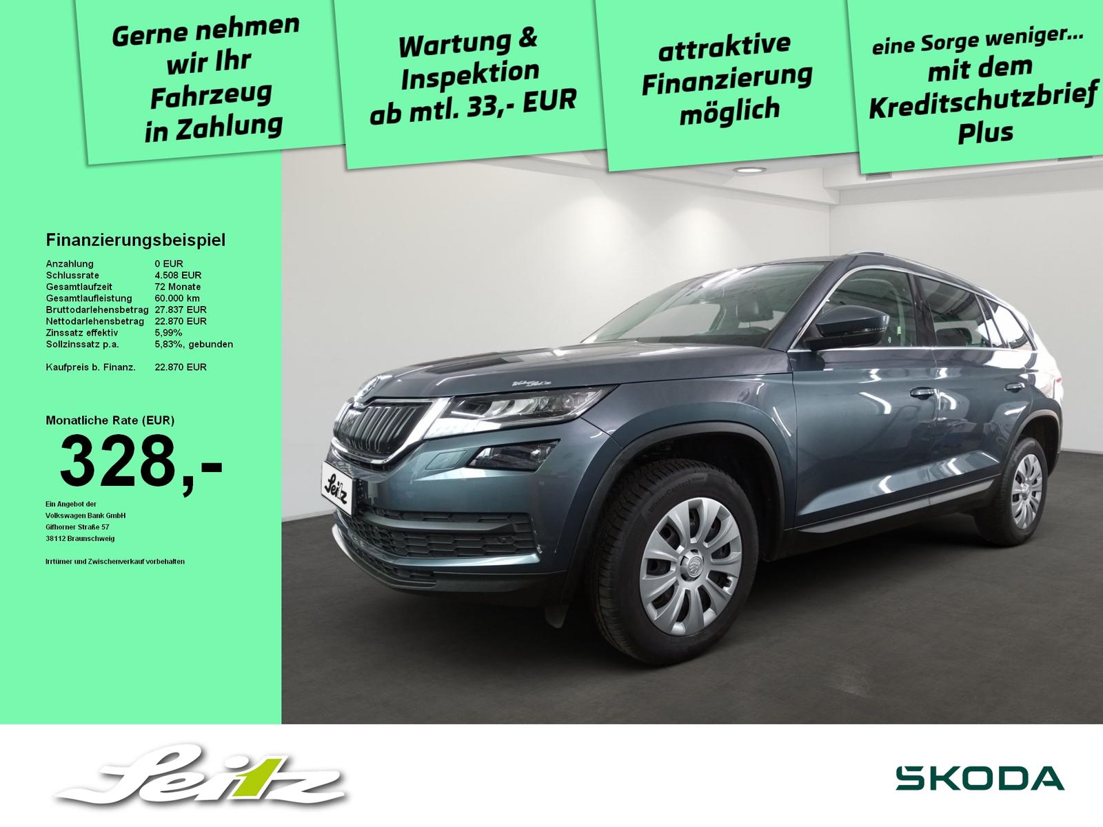Skoda Kodiaq 2.0 TDI DSG Style 4x4 AHK. LED. Navi. Rüc