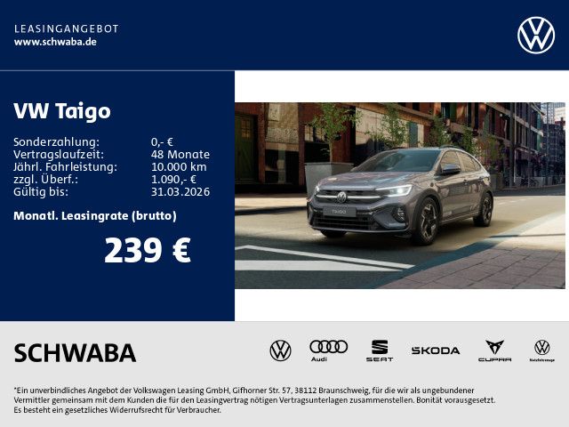 Volkswagen Taigo R-Line 1.0l TSI DSG*KLIMA*APP*AHK*ACC*IQ*