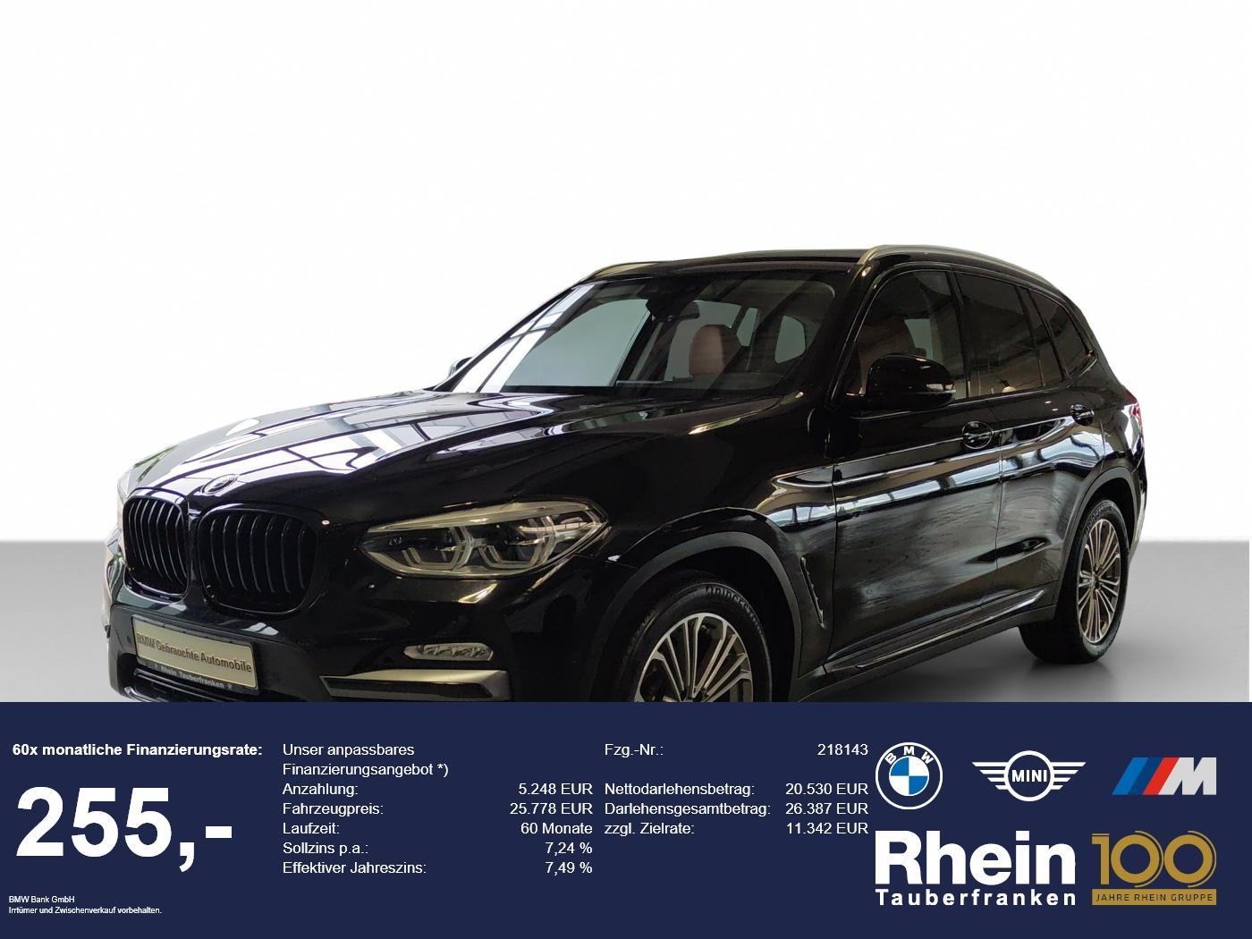 BMW X3 xDrive20d Luxury LED+/NAVI+/GAL/CAM/AMBI/CD