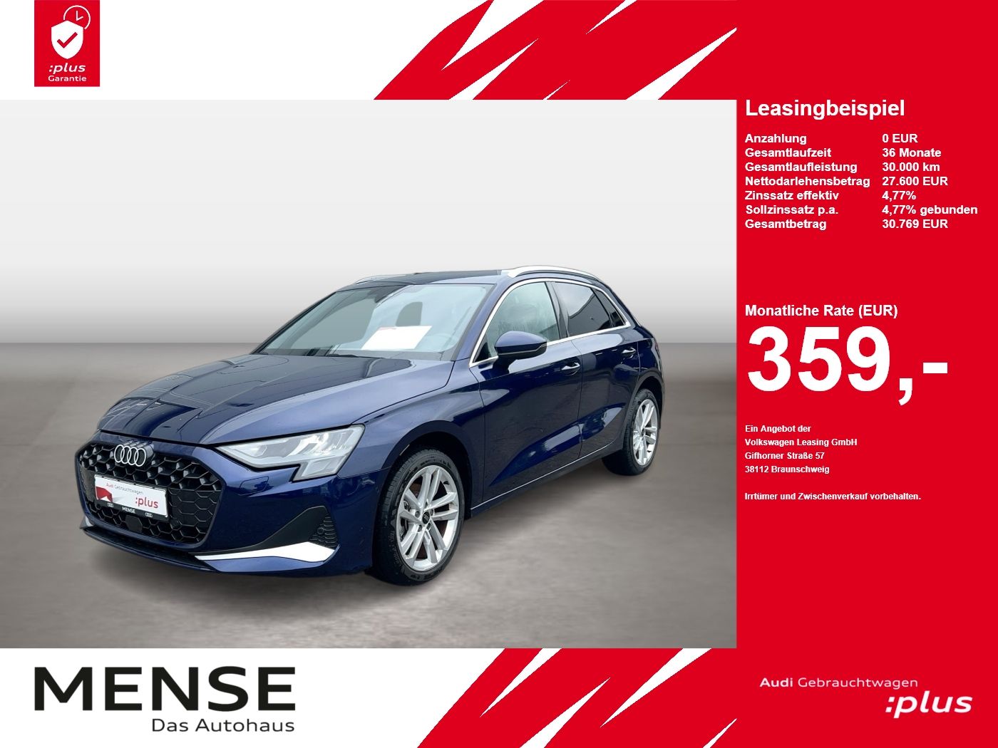Audi A3 Sportback 30 TFSI S tronic Advanced Navi|PDC
