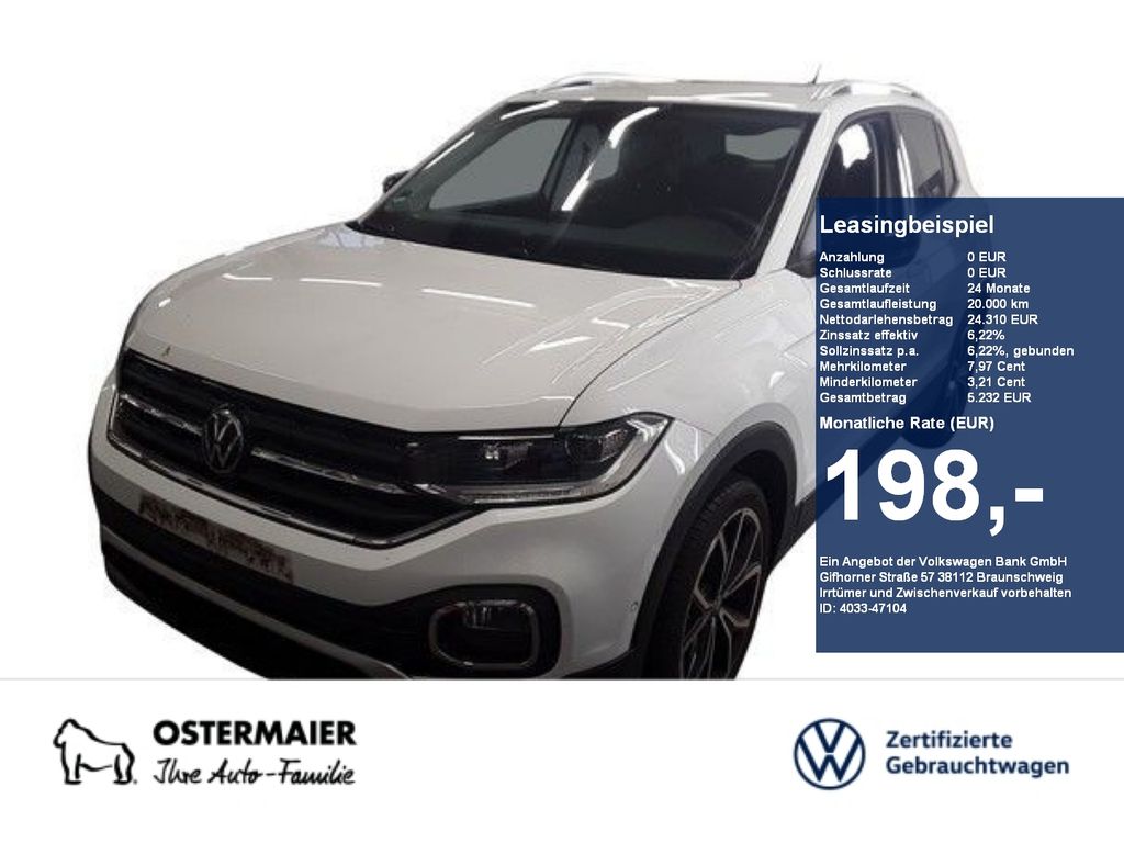 Volkswagen T-Cross STYLE BLACK 1.0TSI 110PS DSG ACC.5J-G.AH