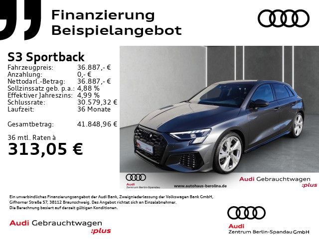 Audi S3 Sportback *MATRIX*B&O*NAV+*Opt.-Schwarz*+*