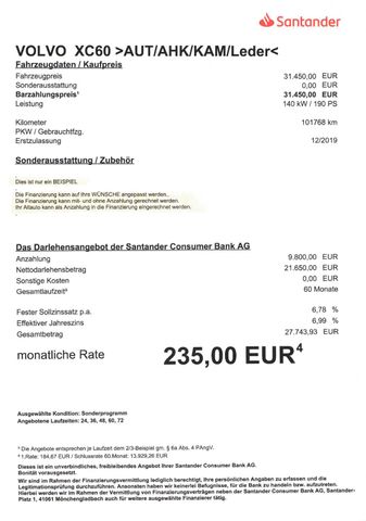 Fahrzeugabbildung Volvo XC60 Inscription 2WD >AUT/AHK/Kamera/PANO/PDC<