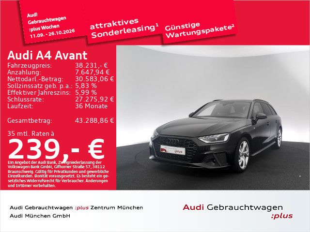 Audi A4 Avant 40 TFSI S tronic 2x S line AHK Navi
