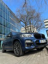BMW X3 M40d Standhz, Panorama, Leder, Service inkl - blaue BMW X3 M40