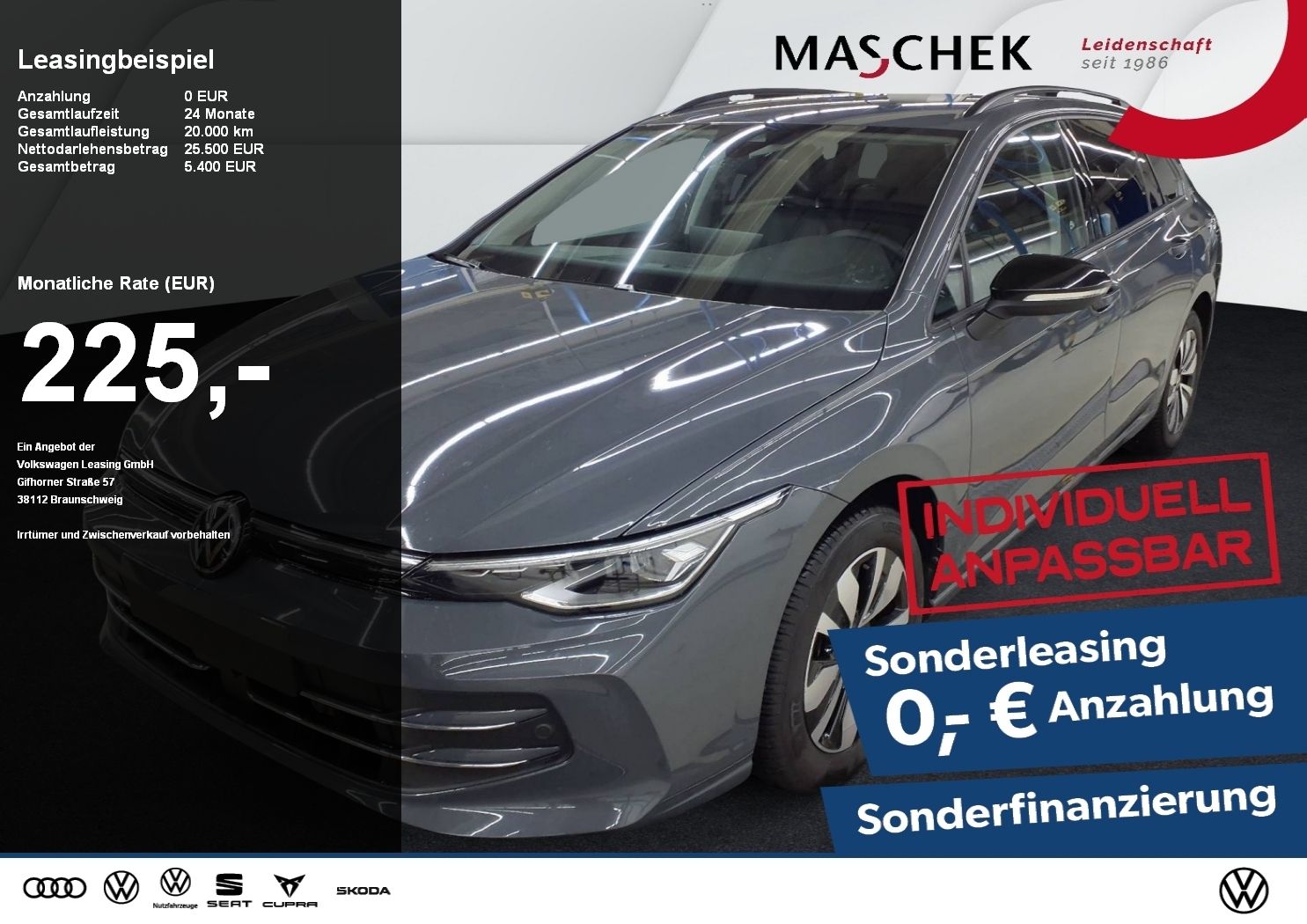 Volkswagen Golf Variant Goal 1.5 TSI RearView AHK Navi LED-