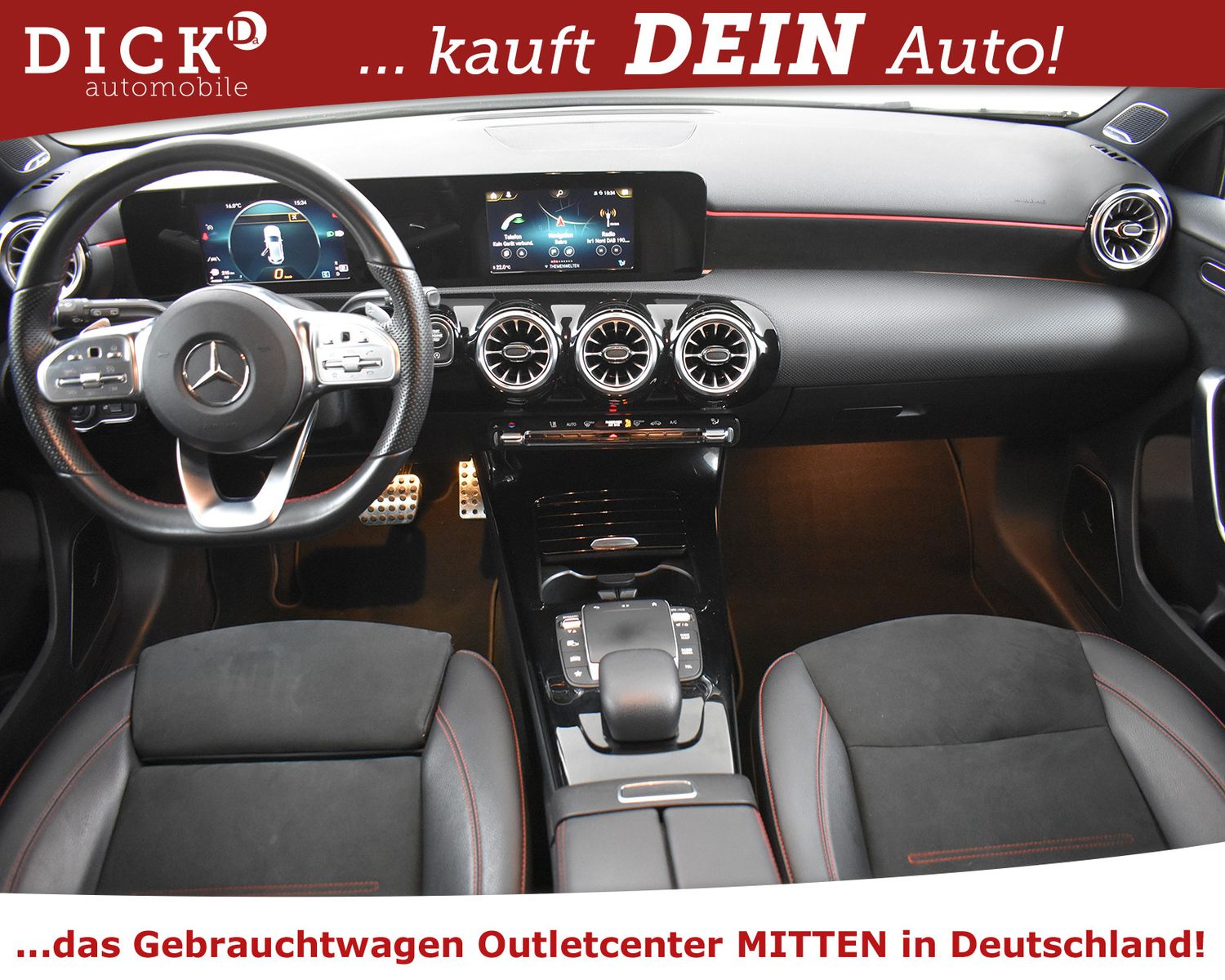 MERCEDES-BENZ A 200d 8G 2X AMG Line NIGHT+BURMES+LED+KAMER+18" - Image 8