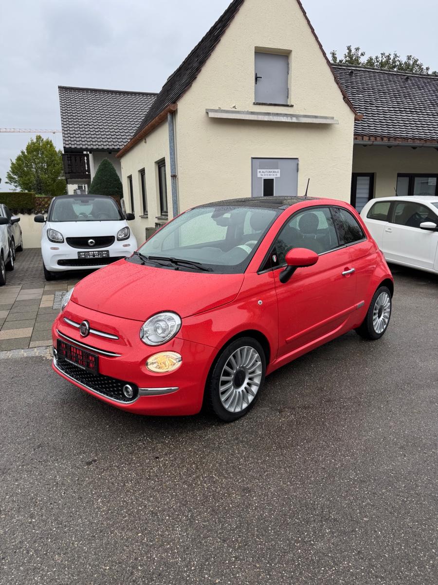Fiat 500 Lounge Automatik Pano+Schiebedach Leder Navi
