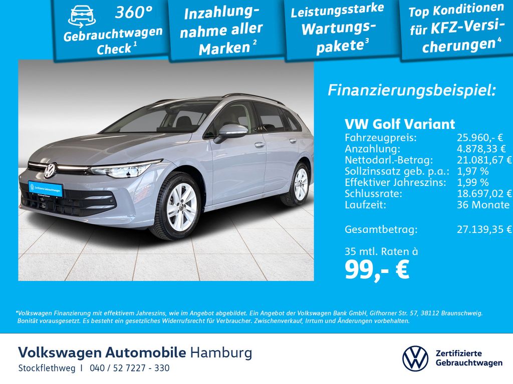 Volkswagen Golf VIII Variant 1.5 TSI Life HeadUp Nav Kamera