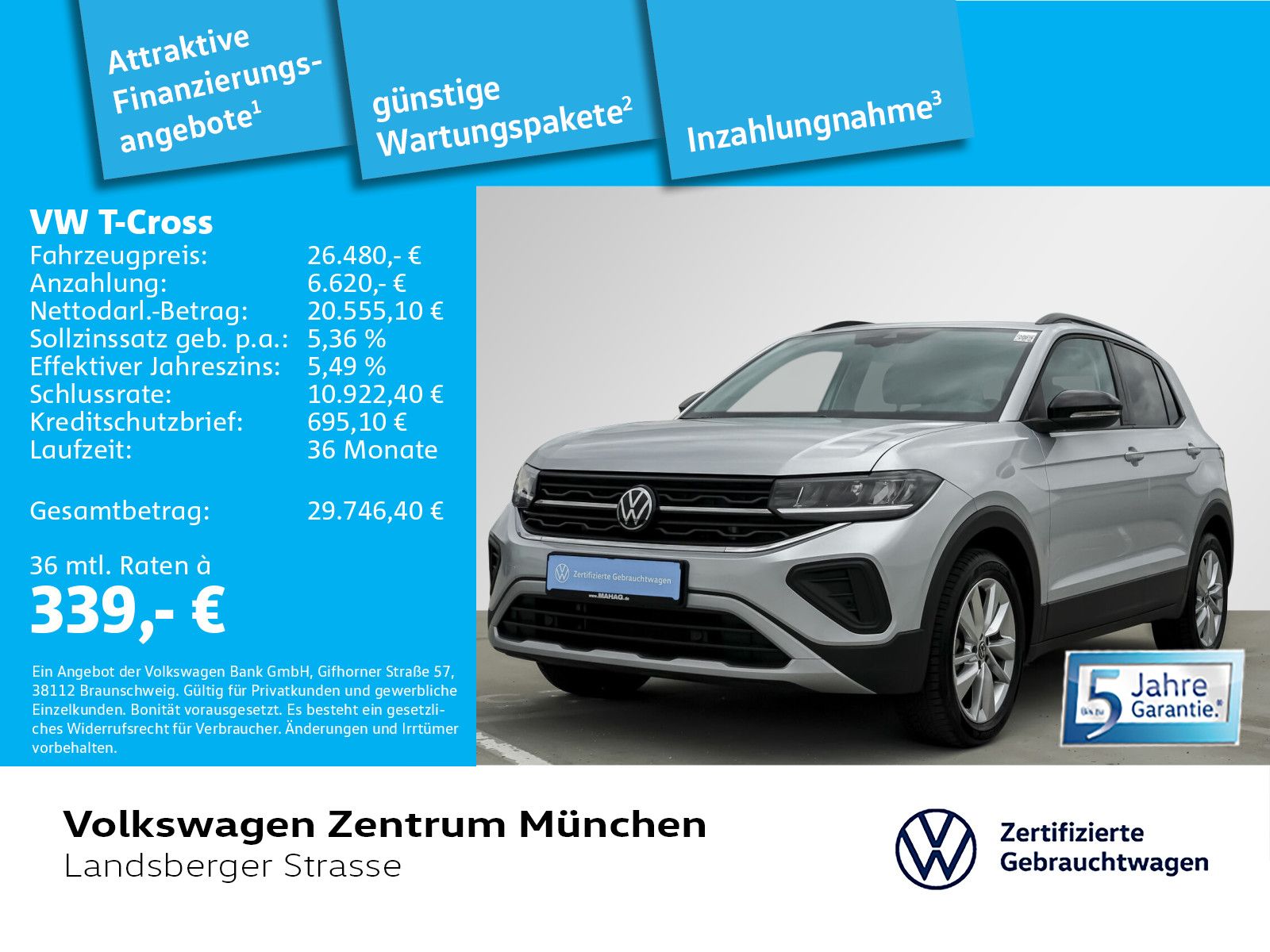 Volkswagen T-Cross Energy 1.5 TSI ACC LED Navi ParkPilot Re foto 2