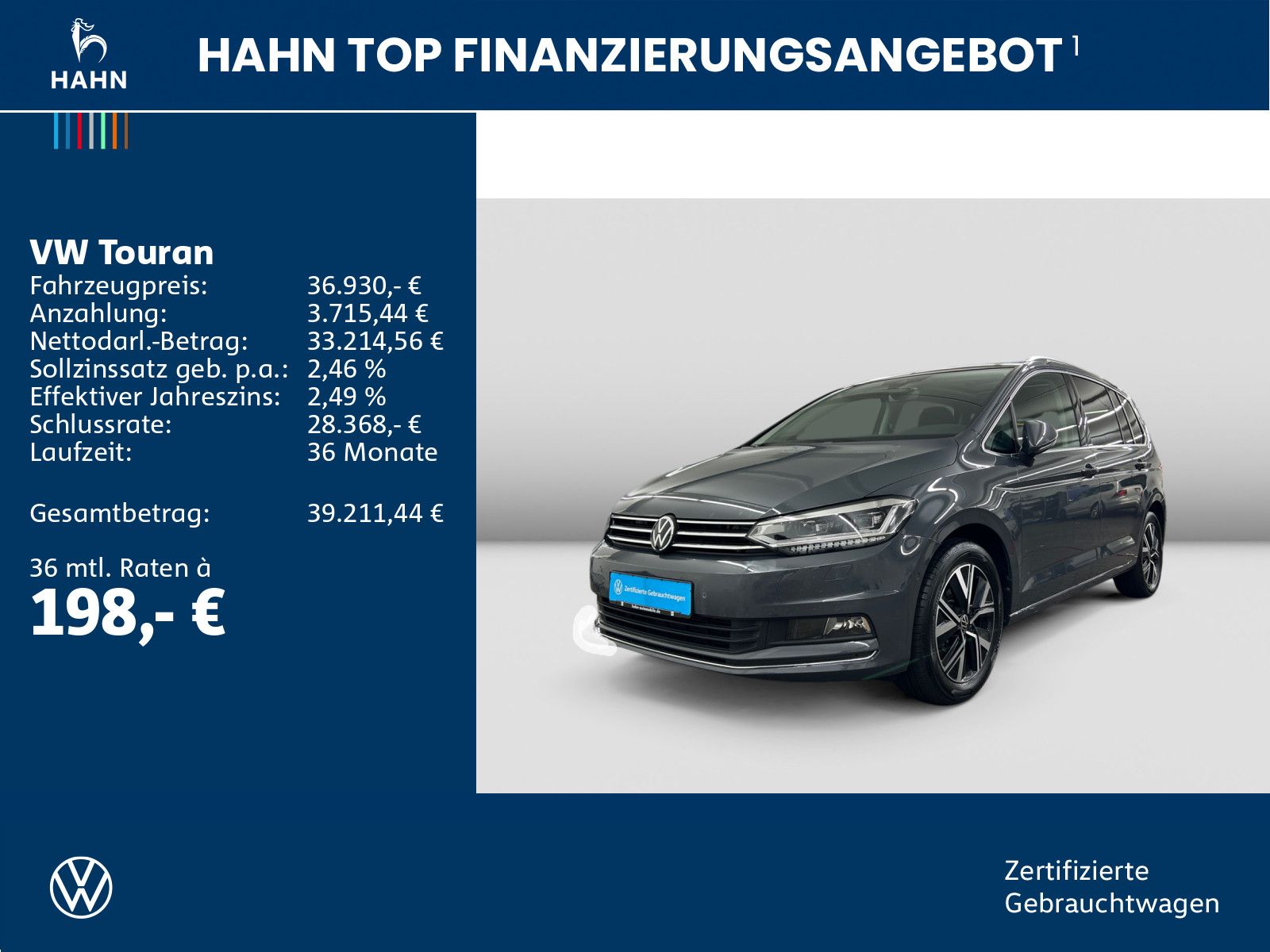 Volkswagen Touran 1.5TSI DSG Highline AHK Pano LED Navi Cam foto 2