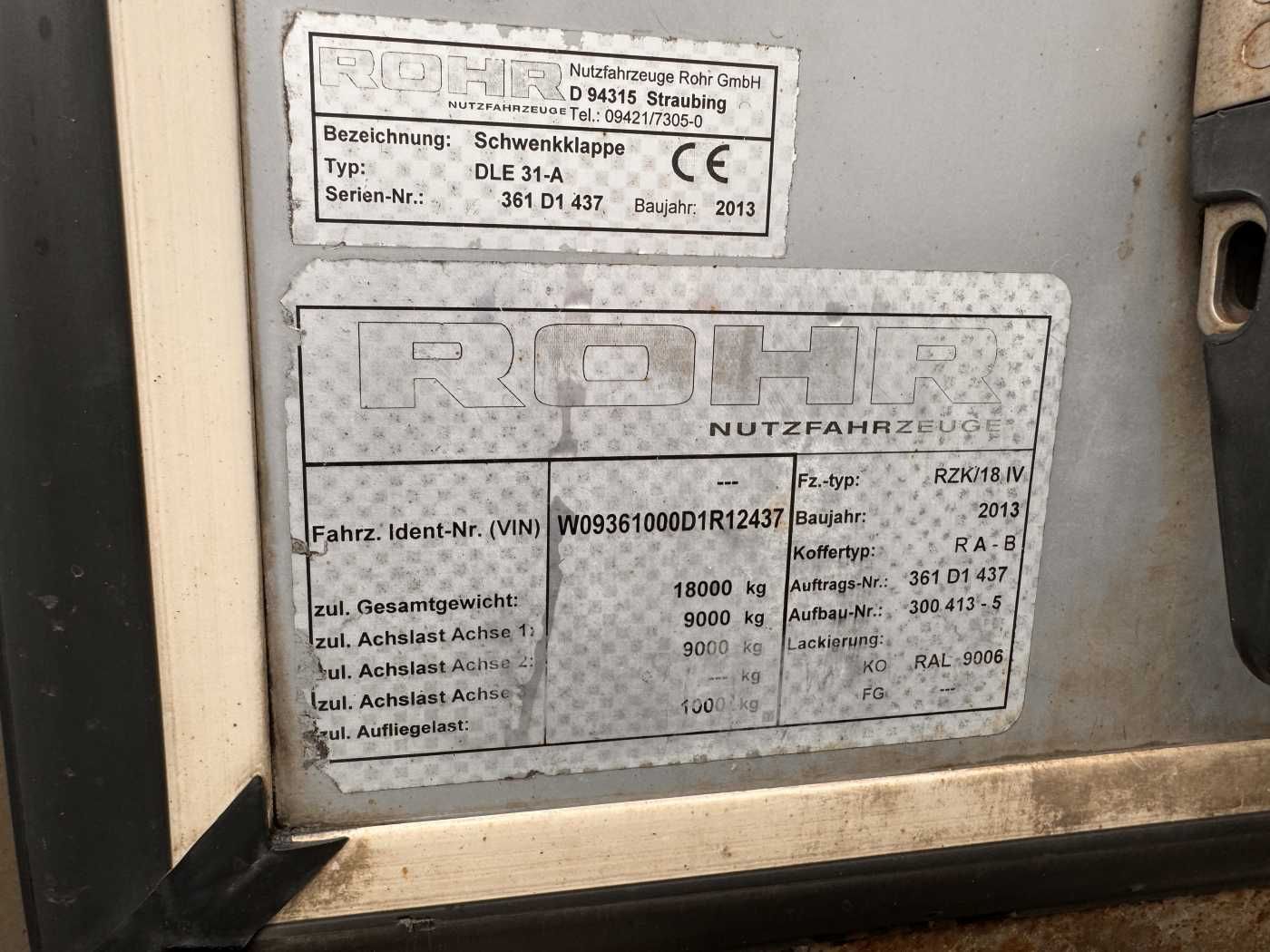 Fahrzeugabbildung Andere Rohr RZK/18 IV Carrier LBW 2.000kg Durchlade