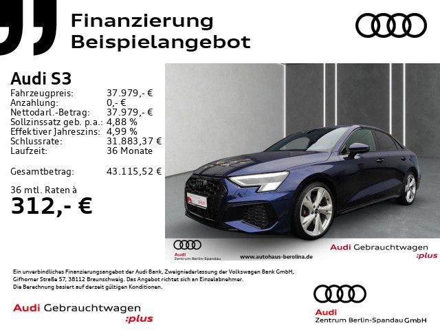 Audi S3 Lim. *MATRIX*B&O*R-CAM*Opt.-Schwarz+*NAV+*