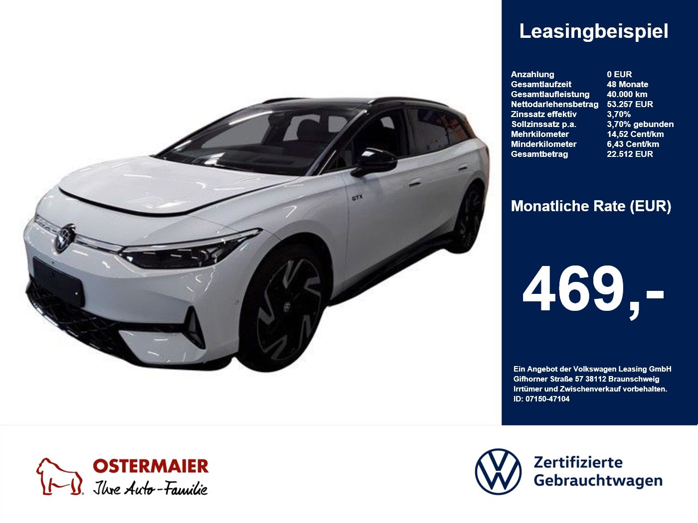Volkswagen ID.7 Tourer GTX 340PS 4M ACC.5J-G.WÄRMEPU foto 1