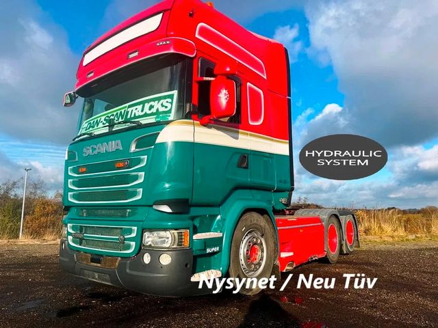 Scania R580 V8 Air / Air suspension. Hydr. system.