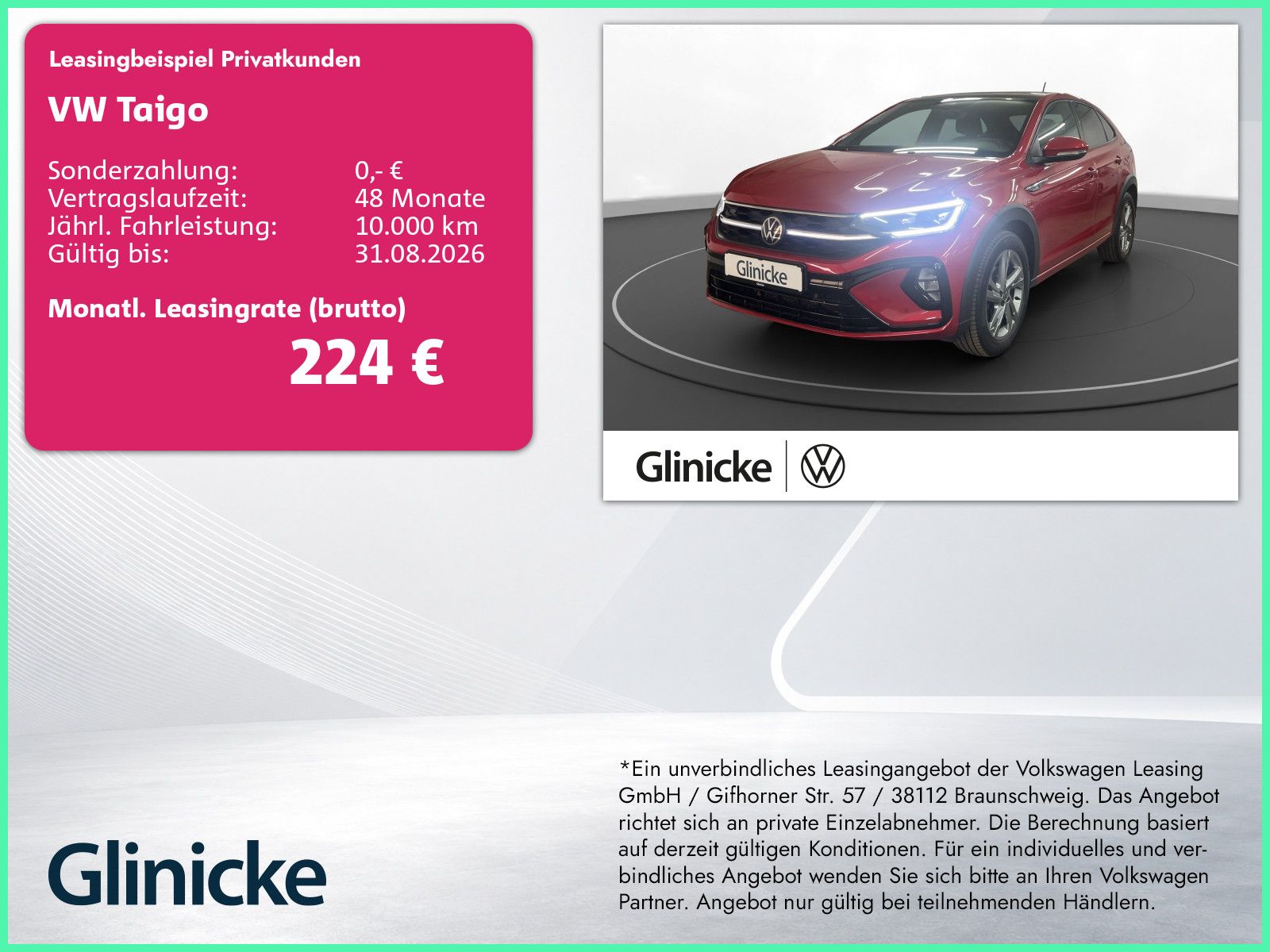 Volkswagen Taigo 1.0 TSI R-Line AHK Pano Matrix Navi RFK AC