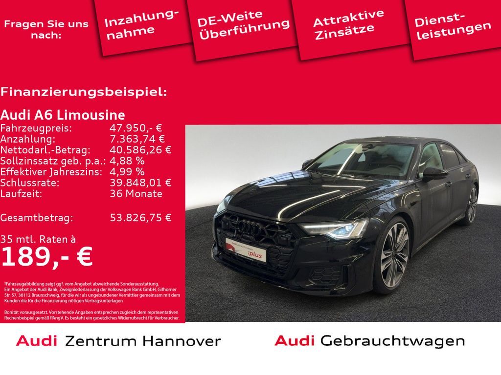 A6 Limousine S line 45 TFSI quattro Matrix Kamer